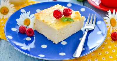 Простая творожная запеканка в духовке