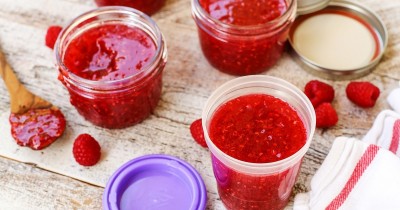 Малина замороженная с сахаром и пектином на зиму