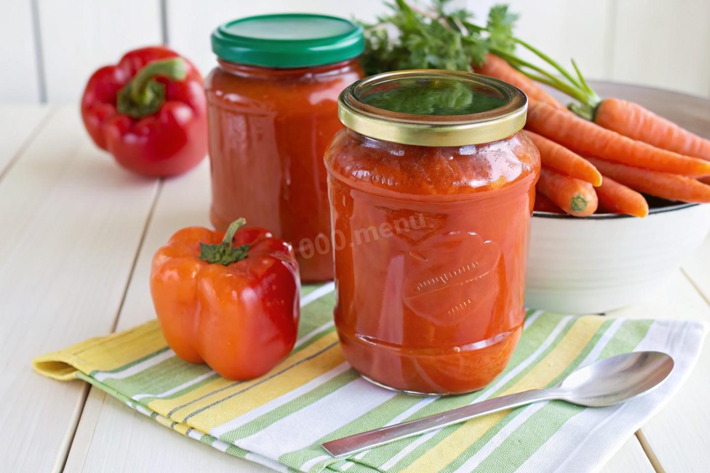 Перец фаршированный морковью на зиму