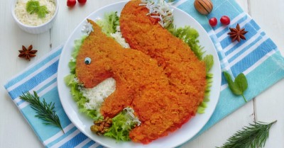 Салат Белочка с плавленным сыром