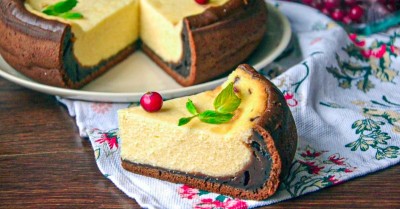 Шоколадная королевская ватрушка с какао