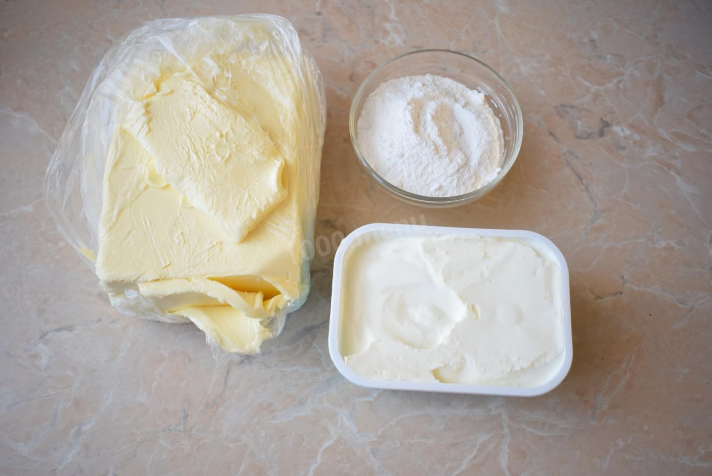 Крем с творожным сыром Ингредиенты