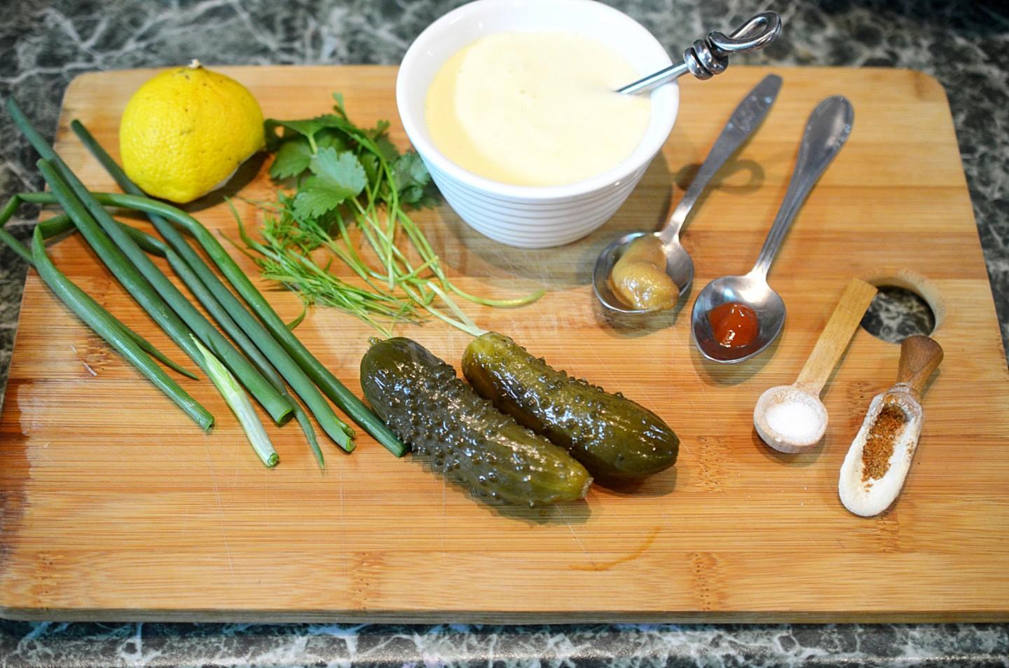 Соус тартар рецепт в домашних условиях пошаговый рецепт с фото с майонезом и огурцами солеными