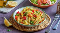 Картопля із замороженими овочами