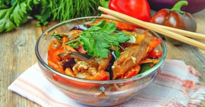 Баклажаны по-корейски быстрого приготовления