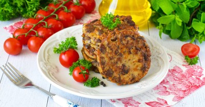 Печеночные котлеты из куриной печени рубленные