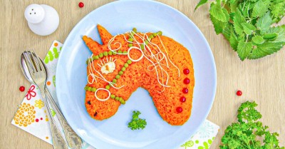 Новогодний салат Лошадь