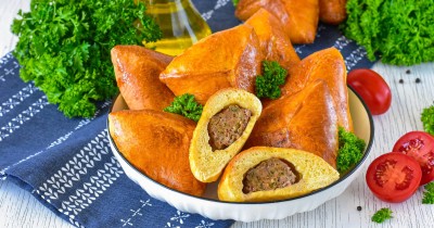 Пирожки с мясом в аэрогриле
