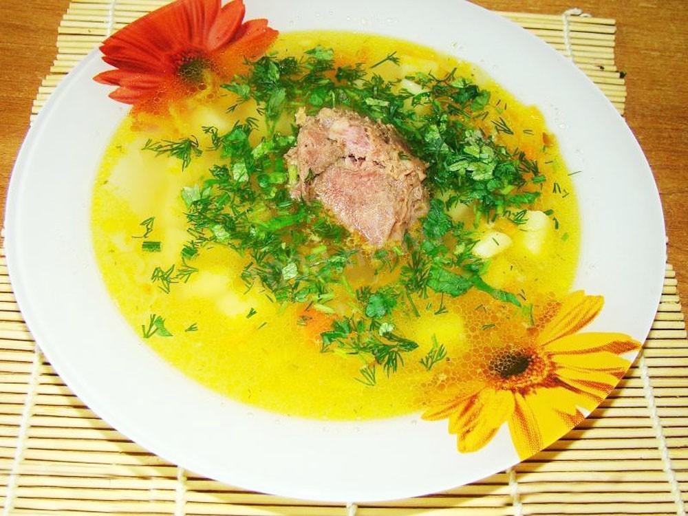 Суп картофельный с тушенкой рецепт с фото пошагово