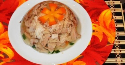 Холодец из ножек курицы без желатина