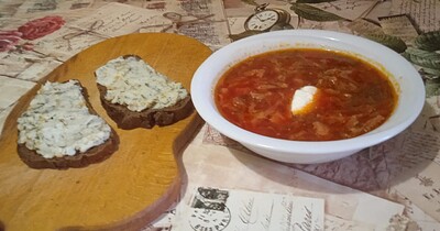 Борщ домашний.