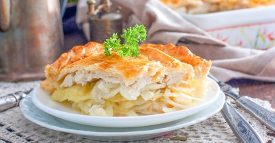 Кубите пирог с курицей