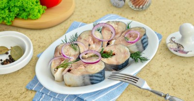 Скумбрия в рассоле кусочками
