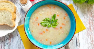 Куриный суп с овсянкой и овощами