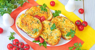 Бутерброды с картошкой на сковороде