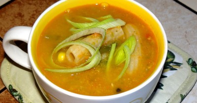 Овощной суп из замороженных овощей без мяса