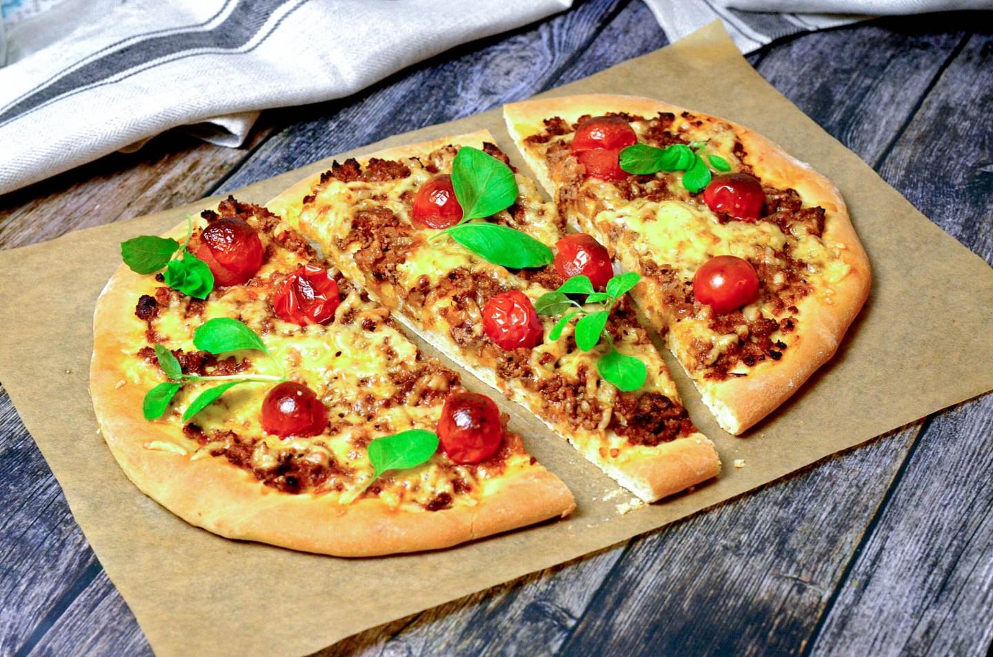 рецепты пиццы мясная с помидорами фото 70