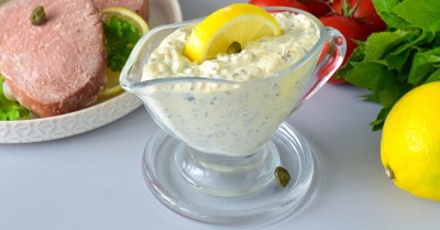 Соус Тартар с майонезом и солеными огурцами