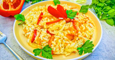 Рис перец морковь лук