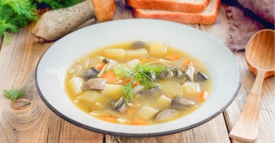 Грибной суп из лесных грибов