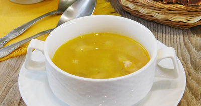 Рыбный суп с красной чечевицей из консервы сардины