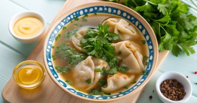 Кундюмы с грибами и рисом