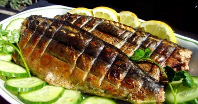 Скумбрия на открытом гриле
