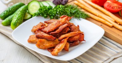 Куриные чипсы джерки в духовке