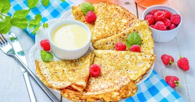 Блины на кефире ажурные с дырочками