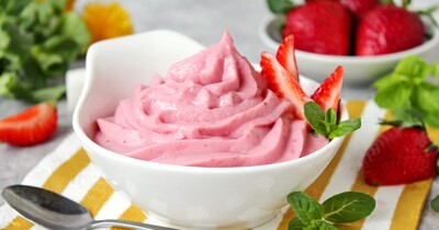 Крем чиз с клубникой
