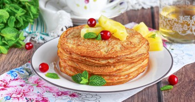 Блины на кипятке без молока