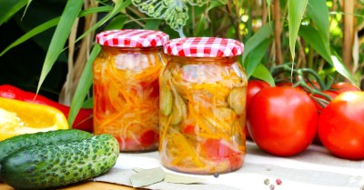 Салат Кубанский на зиму с капустой