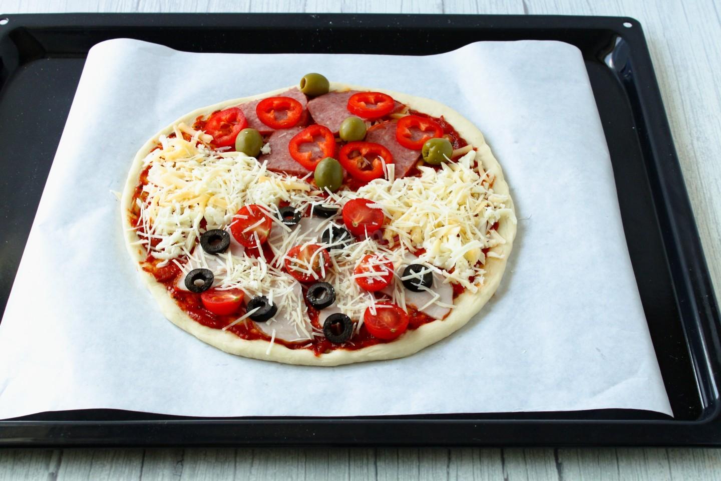 как делать пиццу ассорти рецепт фото 7