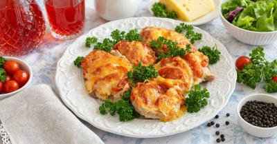 Мясо по французски из свинины с помидорами