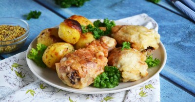 Куриные голени в кляре