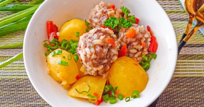 Ежики с картошкой