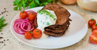 Печеночные оладьи из куриной печени