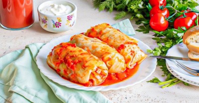 Голубцы на противне в духовке