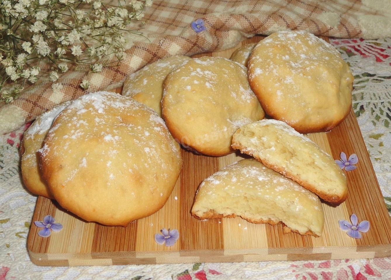 Мягкое печенье на сметане быстро и вкусно рецепт с фото пошагово