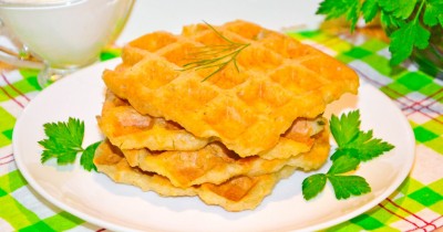 Картофельные вафли в вафельнице