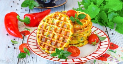 Картофельные вафли в вафельнице