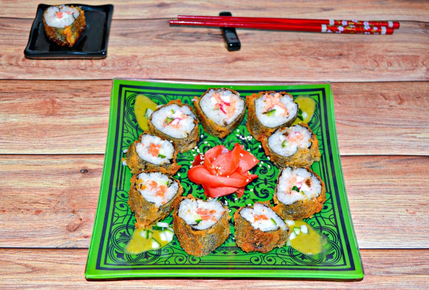 Рецепт запеченных суши в домашних условиях фото 47