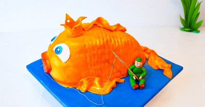 Торт Золотая Рыбка