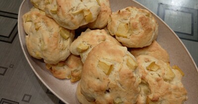 Мягкое печенье с яблоками