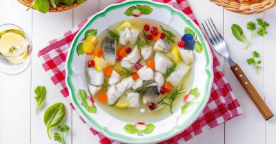 Заливное из судака с желатином