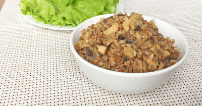 Гречка с шампиньонами за 30 минут