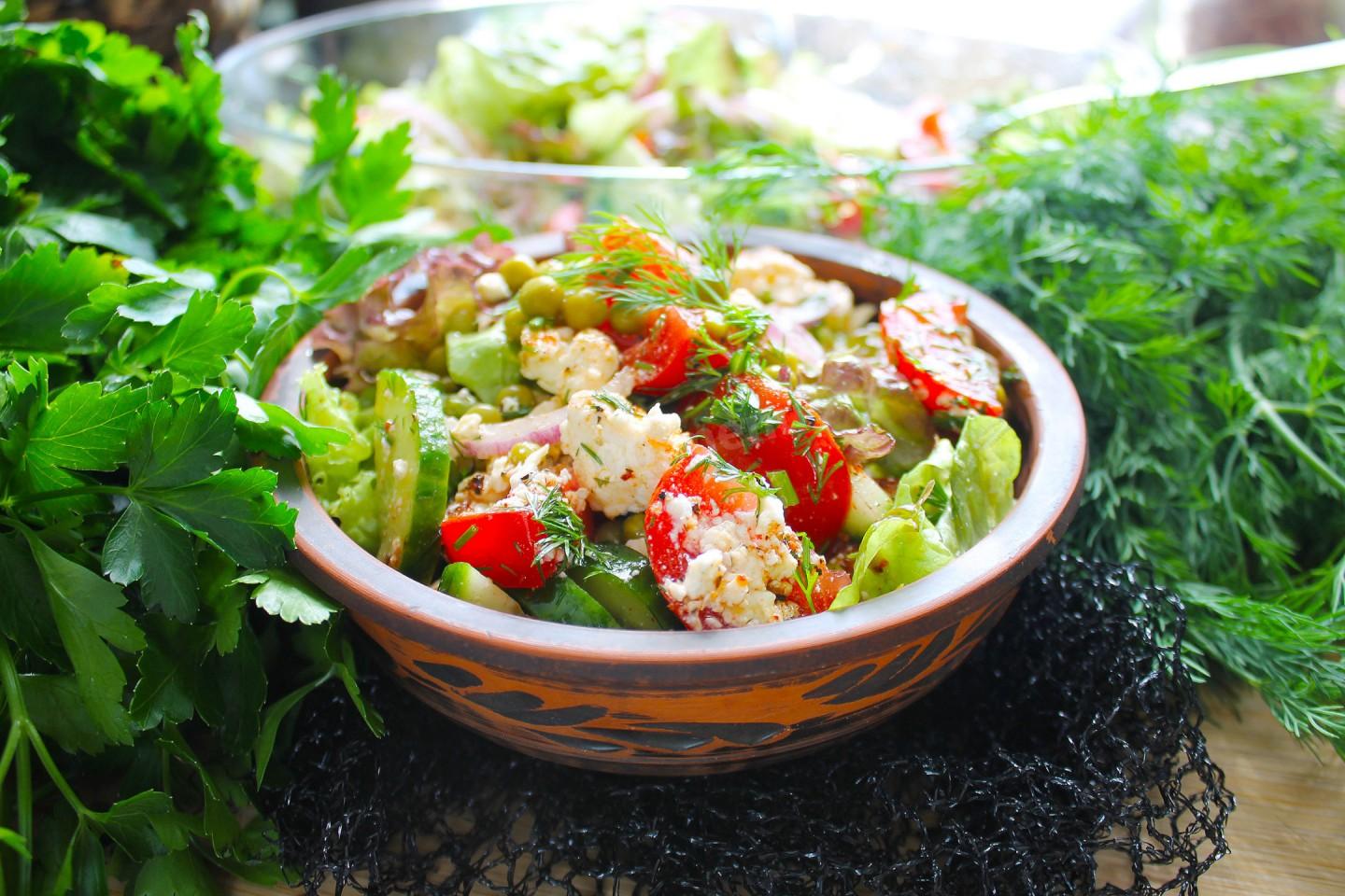 Вкусный диетический салат рецепт