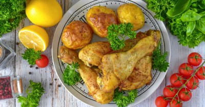 Хрустящие куриные голени в аэрогриле