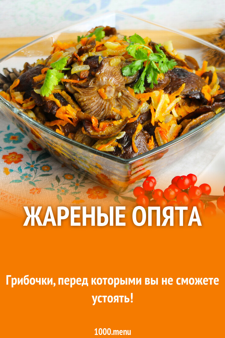 Опята жареные с луком на сковороде рецепт с фото пошагово - 1000.menu