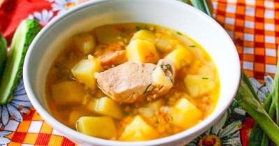 Суп с курицей гречкой и картошкой